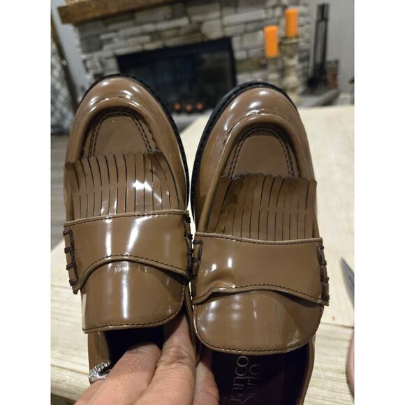 Franco Sarto Women's Tassel Loafers Brown Size 7.5M Casual Shoes - Picture 8 of 10